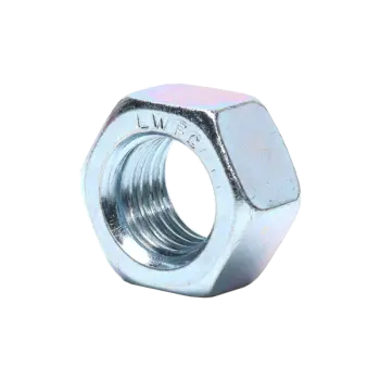 Brighton Best 1" x 8mm Coarse Thread Grade 2 Zinc Hex Nut - 100 Qty