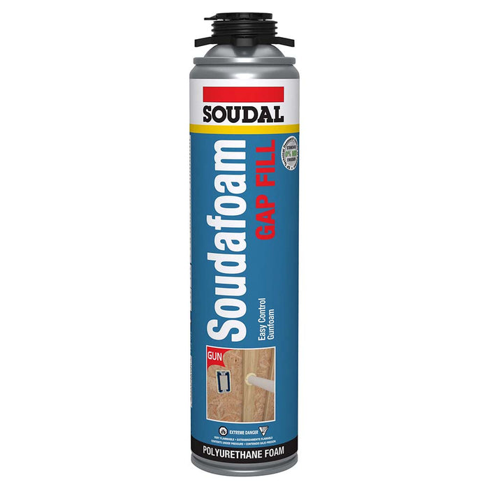 Soudal Soudafoam Gap Fill High Expansion 24oz Aerosol Can, Gun Foam - 12 Pcs