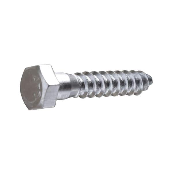 Kanebridge 3/8" x 2" Zinc Plated Hex Lag Screws - 100 Qty