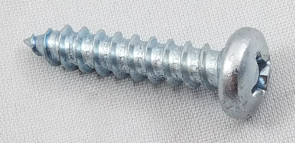 Kanebridge #8 x 1" Phillips Pan Head Zinc Plated Sheet Metal Screws - 100 Qty