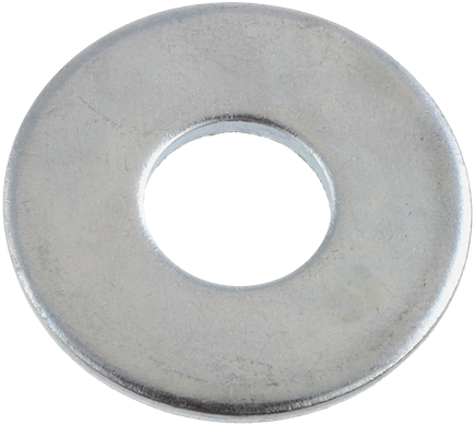 Brighton Best 1/4" USS Zinc Thru-hardened Flat Washer - 100 Qty