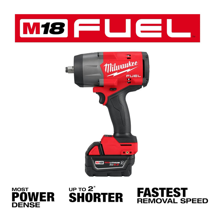 Milwaukee M18 Fuel 1/2" High Torque Impact Wrench Kit with Contractor Bag