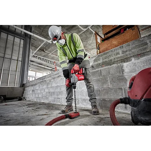 Milwaukee M18 Fuel 1-1/8" SDS Plus Rotary Hammer with One-Key and Hammervac Dedicated Dust Extractor Kit