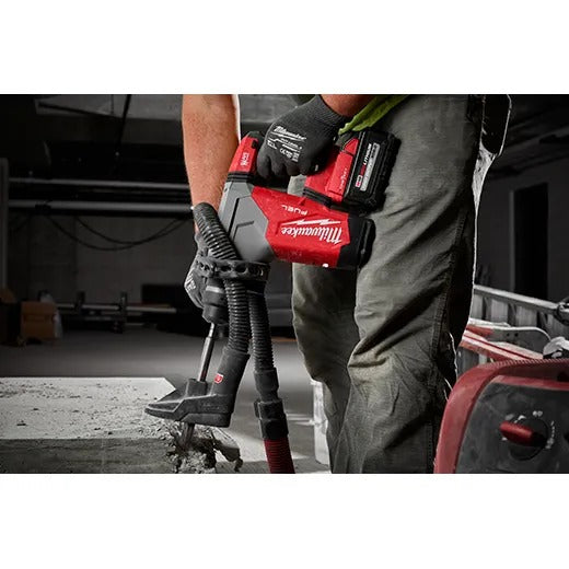 Milwaukee M18 Fuel 1-1/8" SDS Plus Rotary Hammer with One-Key and Hammervac Dedicated Dust Extractor Kit