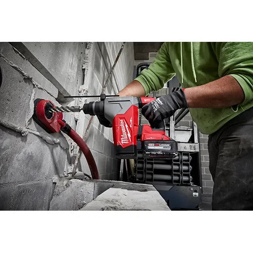 Milwaukee M18 Fuel 1-1/8" SDS Plus Rotary Hammer with One-Key and Hammervac Dedicated Dust Extractor Kit