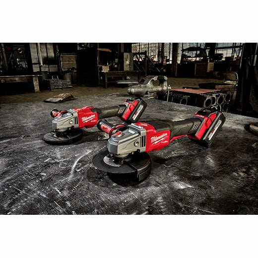 Milwaukee M18 Fuel 4-1/2" - 6" No Lock Braking Grinder with Paddle Switch 2 Battery Kit