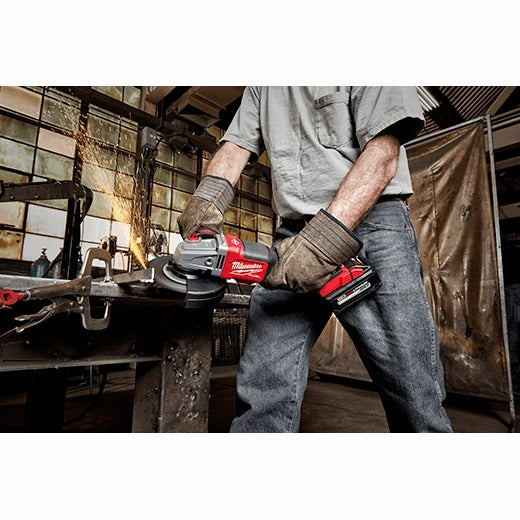 Milwaukee M18 Fuel 4-1/2" - 6" No Lock Braking Grinder with Paddle Switch 2 Battery Kit