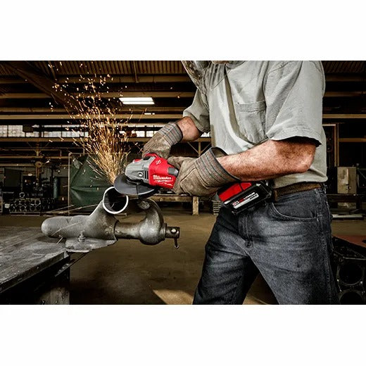 Milwaukee M18 Fuel 4-1/2" - 6" Lock-On Braking Grinder with Slide Switch