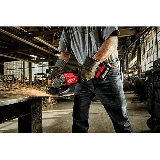 Milwaukee M18 Fuel 4-1/2" - 6" Lock-On Braking Grinder with Slide Switch