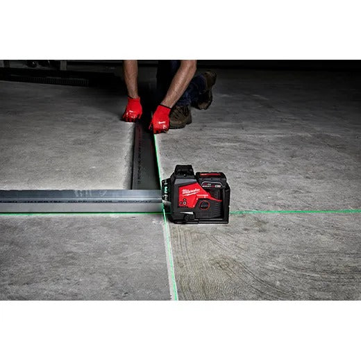 Milwaukee M12 Green 360-Degree 3-Plane Laser Kit