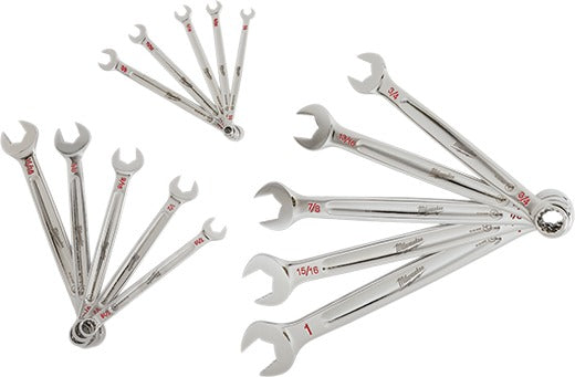 Milwaukee SAE Combination Wrench Set 15 Pc