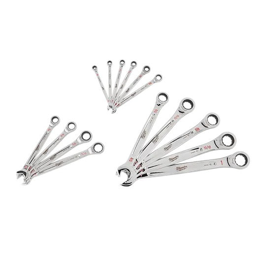 Milwaukee SAE Ratcheting Combination Wrench Set 15Pc