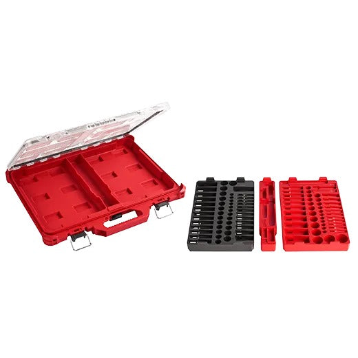 Milwaukee 1/4" - 3/8" 106pc Ratchet Socket Set with Pakout Case