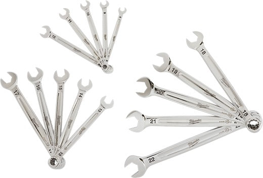 Milwaukee Metric Combination Wrench Set 15 Pc