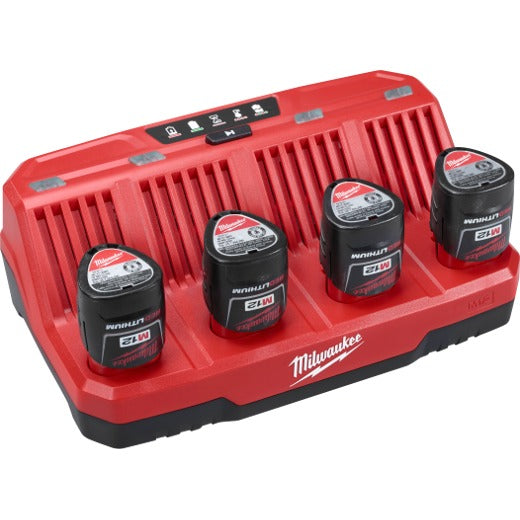 Milwaukee M12 4-Bay Sequential Charger