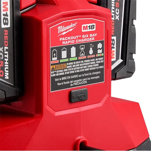 Milwaukee M18 Packout Six Bay Rapid Charger