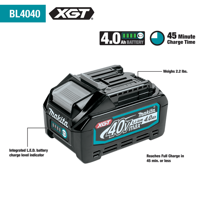 Makita 40V Max XGT® 4.0Ah Battery