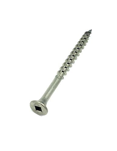 Muro #10 X 2-1/2" Twinfast Coarse Thread Screw, Bugle Head, #2 Square Drive, Type 17 Screw Tip, 305 Stainless Steel - 1800 Pcs