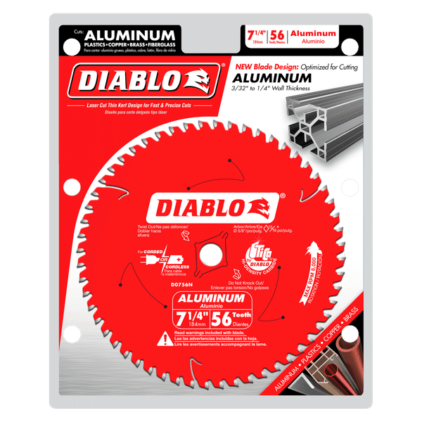 Diablo 7-1/4" x 56-T Thick Aluminum Cutting Saw Blade