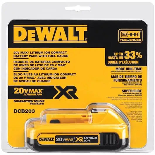 DeWalt 20V MAX* Compact Lithium-Ion 2.0Ah Battery - 2/Pack