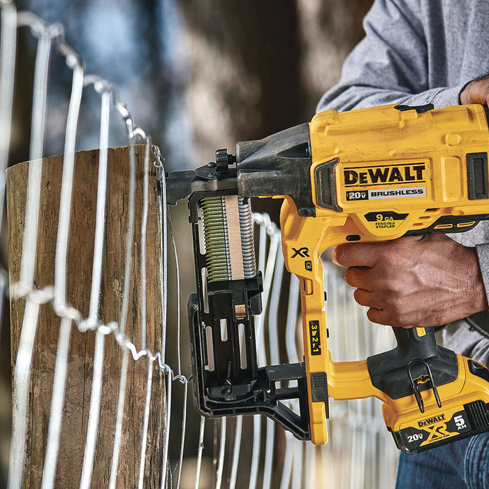 DeWalt 20V MAX 9-Gauge Cordless Fencing Stapler, (Tool Only)