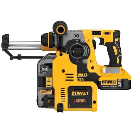 DeWalt 20V MAX* XR‚® SDS+ 1" L-Shape Rotary Hammer Drill Kit with Onboard Dust Extractor