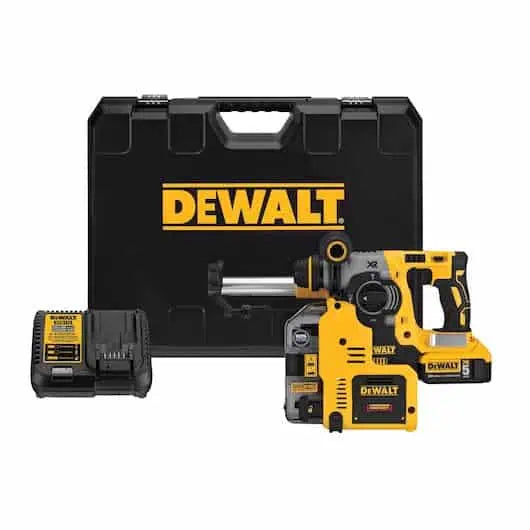 DeWalt 20V MAX* XR‚® SDS+ 1" L-Shape Rotary Hammer Drill Kit with Onboard Dust Extractor