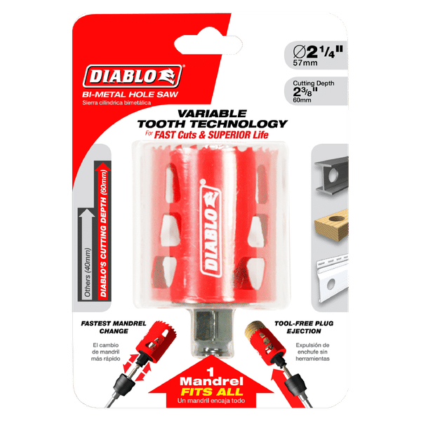 Diablo 2-1/4" Bi-Metal Hole Saw