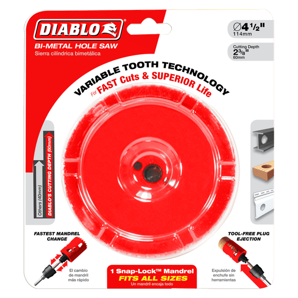 Diablo 4" Bi-Metal Hole Saw