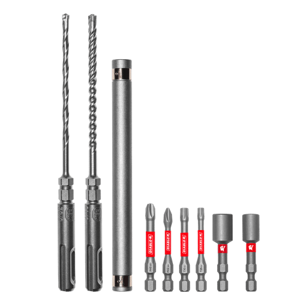 Diablo Concrete Anchor Drive Installation Set - 9 Pcs