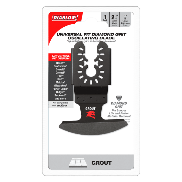 Diablo Universal Fit Diamond Grit Oscillating Blade for Grout