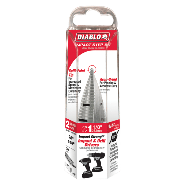 Diablo 7/8" x 1-1/8" Impact 17-Step Drill Bit