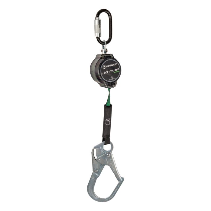 SafeWaze 7 ft Lightweight Web Retractable with Steel Locking Rebar Hook