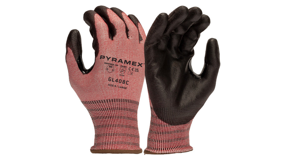 Pyramex 18 Gauge HPPE Polyurethane Coated A6 Cut Resistant Gloves - M