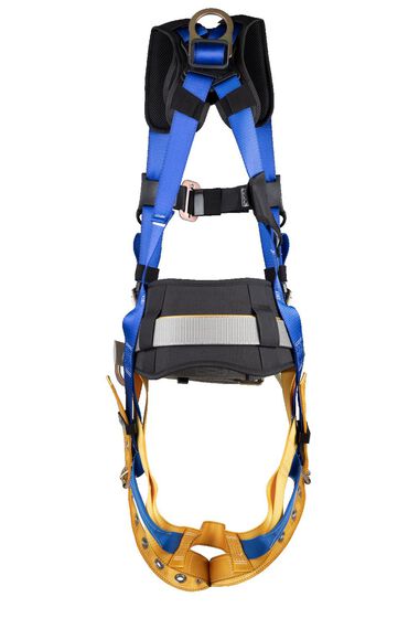 Werner LITEFIT™ Plus Concrete Construction Harness with Back and Hip D-Rings, Tongue Buckle Legs