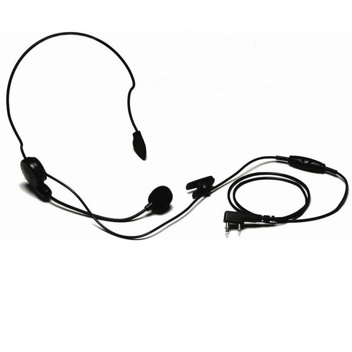 Kenwood Behind the Head Headset with Boom Mic - Black