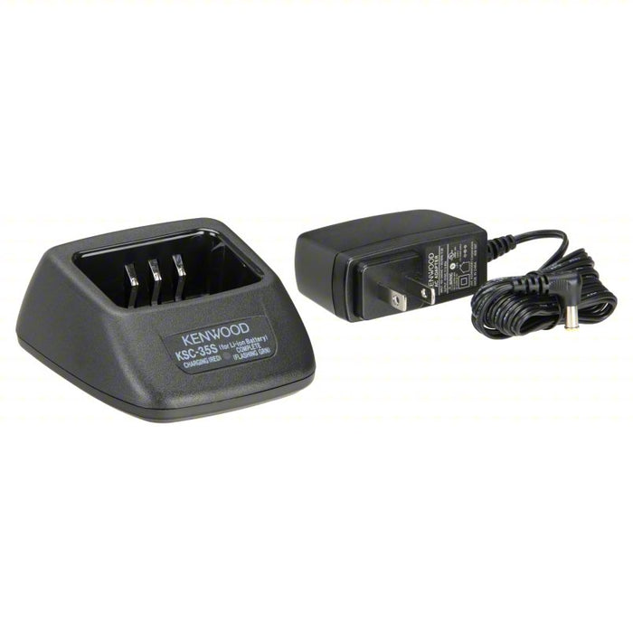 Kenwood Fast Rate Single Unit Charger fror Lithium-Ion Battery - Black