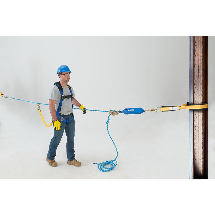 Werner 60 ft 2-Man Rope Cross-Arm Strap Horizontal Lifeline System, Cross-Arm Strap, (Rope Tensioner)