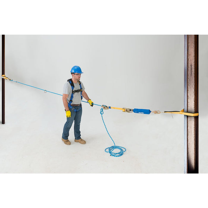 Werner 60 ft 2-Man Rope Cross-Arm Strap Horizontal Lifeline System, Cross-Arm Strap, (Rope Tensioner)