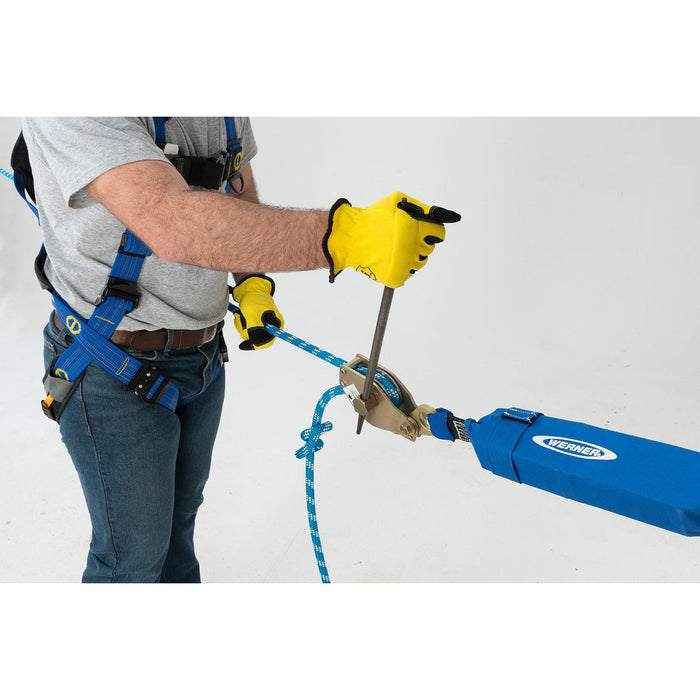 Werner 60 ft 2-Man Rope Cross-Arm Strap Horizontal Lifeline System, Cross-Arm Strap, (Rope Tensioner)