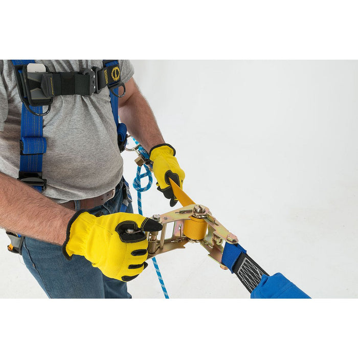 Werner 60 ft 2-Man Rope Cross-Arm Strap Horizontal Lifeline System, Cross-Arm Strap, (Rope Tensioner)