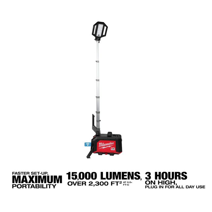 Milwaukee MX FUEL™ ROCKET™ 20" Dual Power Compact Tower Light