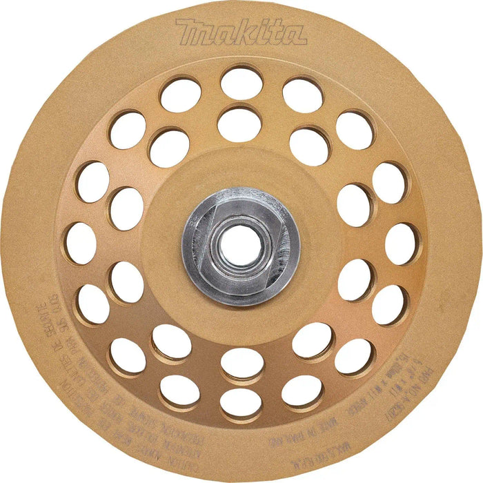 Makita 7" Single Row Low Vibration Diamond Cup Wheel