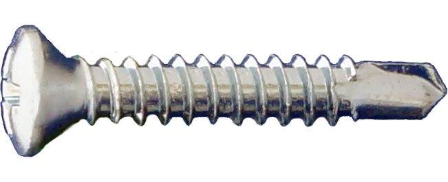 Daggerz™ 10" x 3/4" Phillips Oval Head Self Drill Screws, #3 Point, Zinc - 7000 Qty