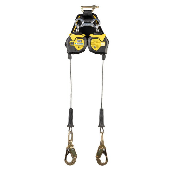 Werner 8 ft Bantam Twin Leg Leading Edge Self-Retracting Lifeline with Snap Hook