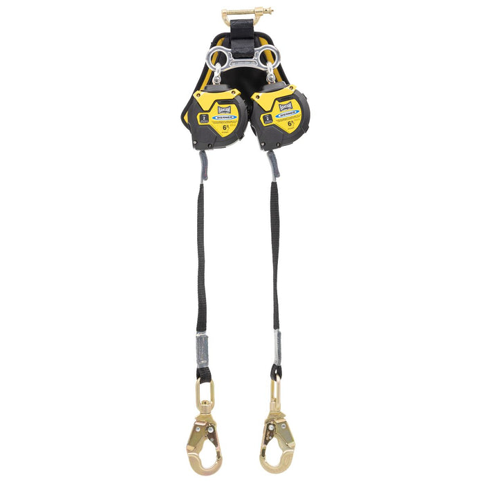 Werner 6 ft Bantam Twin Leg Web Leading Edge Self-Retracting Lifeline with Snap Hook