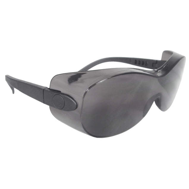 Radians Sheath™ OTG  Black Frame Safety Eyewear, Smoke Lens