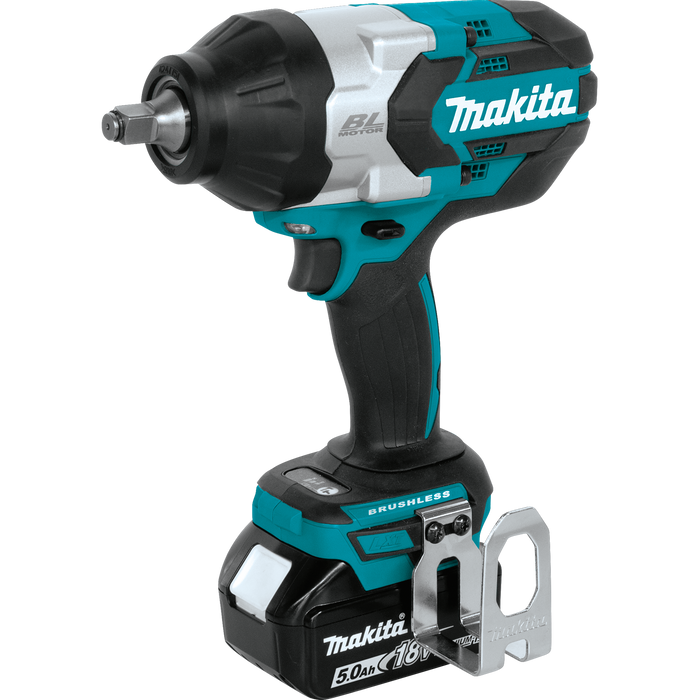 Makita 18V LXT‚® 1/2" Cordless High Torque Square Drive Impact Wrench Kit with Friction Ring Anvil, 5.0Ah